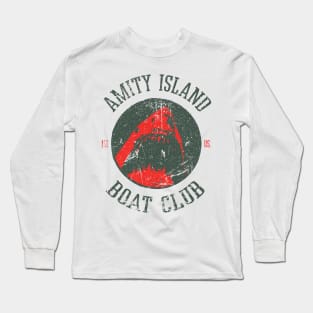 AMITY ISLAND - BOAT CLUB - SINCE 1975 Long Sleeve T-Shirt